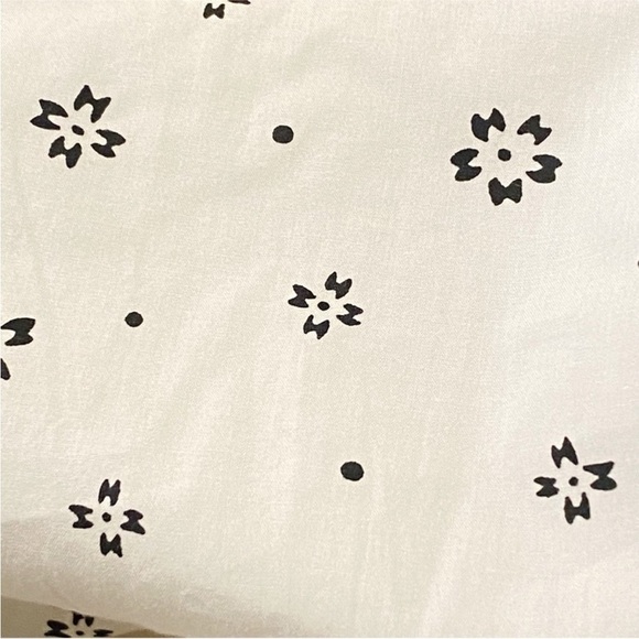 APIECE APART Estrella Floral Maxi Dress with Pockets Ivory Black Size L - Picture 7 of 12